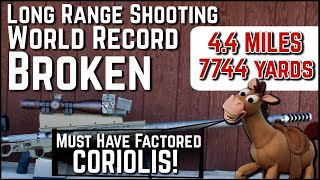 Long Range Shooting World Record Broken…  What Was The Coriolis Correction?