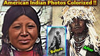 PART #25 – Real American Indian Photos Colorized For The First Time Ever ! -with Tribal Music Vibes