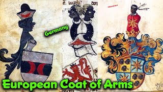 Pt 1 – European Coat of Arms /  Family Crest of “Black” Nobles of Europe / Germany / Wappanbuch