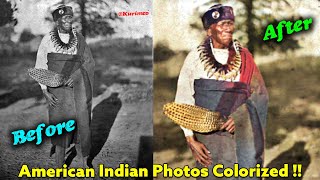 PART #23 – Real American Indian Photos Colorized For The First Time Ever ! -Tribal Music Vibez
