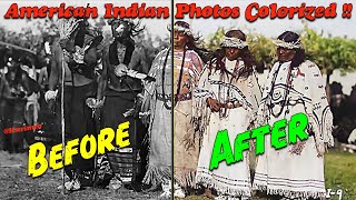 Part #20 – Real American Indian Photos Colorized for the first time Ever !! Tribal Music Mix