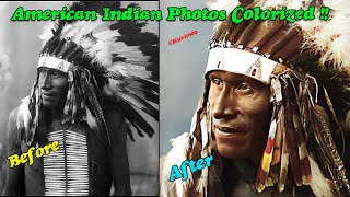Part #19 – Real American Indian Photos Colorized for the first time Ever !! Tribal Meditation Music