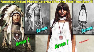 PART #16  Real American Indian Photos Colorized For The First Time Ever!
