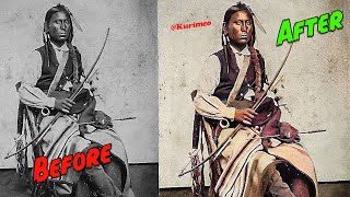 PART #14 – Real American Indian Photos Colorized For The First Time Ever!