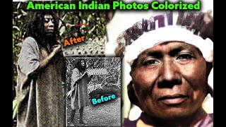 PART #27 – Real American Indian Photos Colorized For The First Time Ever ! Indigenous Healing Flutes